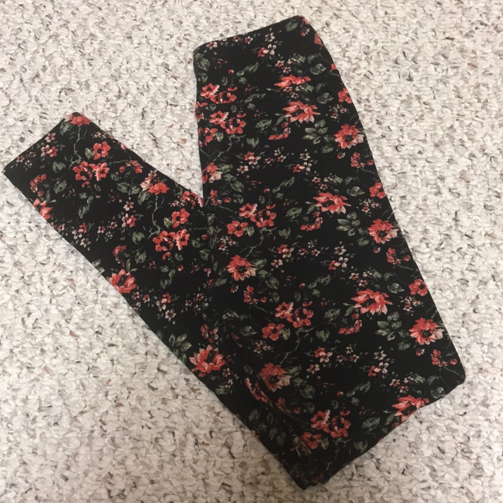 Tween LuLaRoe Floral Leggings